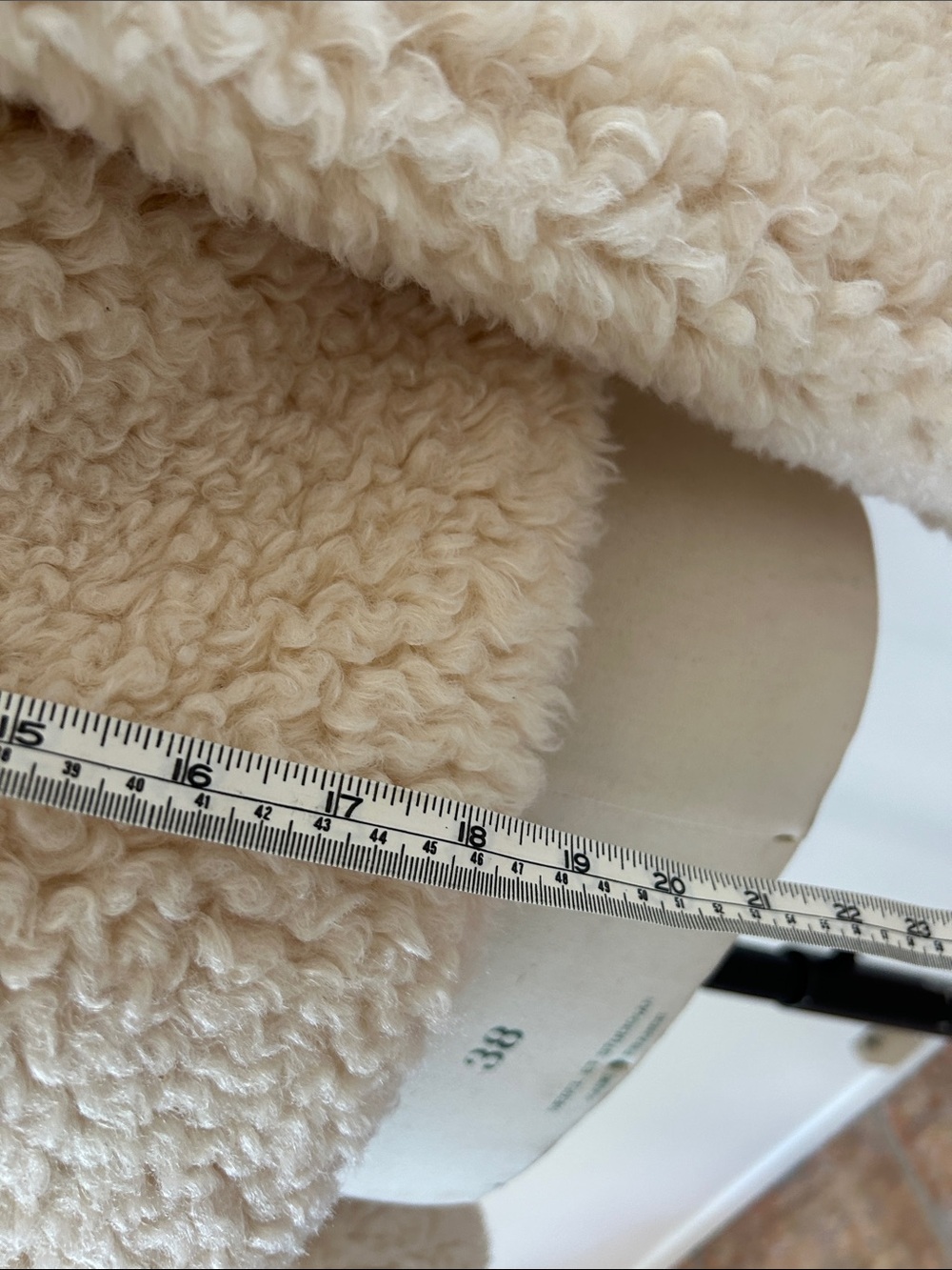Lulus Cream Faux Shearling Teddy Jacket, Oversized Collar, Size S - Picture 15 of 16